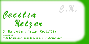 cecilia melzer business card